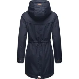 Ragwear Damen langer Mantel warme Winterjacke mit Kapuze YM-Canny Navy22 Gr. M - M