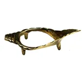 ASHIRWAD Shankh Ständer aus Messing, Valampuri Sangu Shankha Dakshinavarti Vamavarti Metall (7,6 cm)