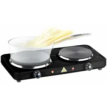 Rosenstein & Söhne Doppel-Kochplatte Ø 15,5/18,5 cm, 2.500 Watt