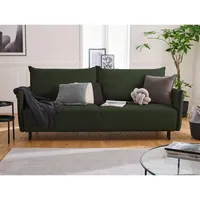 Lisa Design - Valentina - 3-sitzer schlafsofa - mit bettkasten - aus cord - zeitgenössischer stil - grün