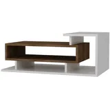 Roller Couchtisch Spring Weiß Walnuss