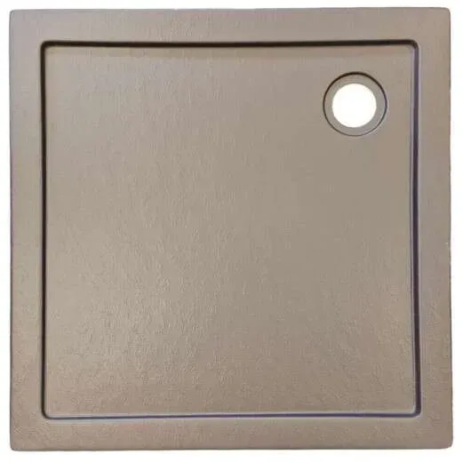 DM-San Duschmeister Eck Duschwanne Aryl 90x90x4cm grau.. - Duschwanne