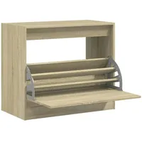 VidaXL Schuhschrank Sonoma-Eiche 80x42x69 cm Holzwerkstoff