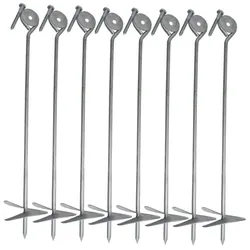 8x Bodenanker zum Eindrehen 58 cm feuerverzinkt Erdanker Grundanker Spielturm...