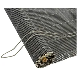 vidaXL Bambusrollo 110 x 160 cm grau