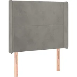 vidaXL Boxspringbett 100 x 200 cm Hellgrau