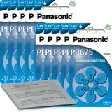 Panasonic Hörgerätebatterien PR44 675 blau 6er Rad