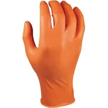 ede - majestic Handschuh Grippaz,Gr. XL, orange(Box a 50 Stück)