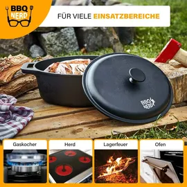 let's build brands BBQ Nerd Bräter 33 x 26 cm oval