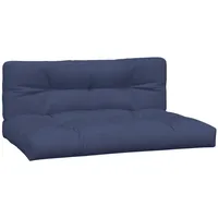 VidaXL Palettenkissen 2 Stk. Marineblau Stoff