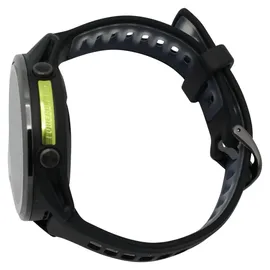 Garmin Forerunner 970 Schwarz/Carbongrau Titan DLC mit Silikon-Wechselarmband 22 mm Schwarz/Transparent Steinweiss