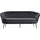 VCM Nice Sofa 3-Sitzer velour grau