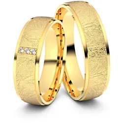 Trauringe Krefeld 925er Silber (gelb-vergoldet) - 6308