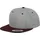Flexfit Classic Snapback 2-Tone Kappe heather grey maroon ONE SIZE