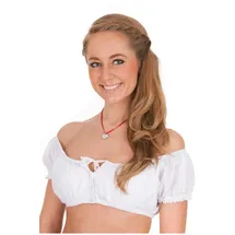 Nübler Dirndlbluse Claudia weiß 34