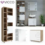 Vicco ILIAS 3-tlg. Weiß Eiche