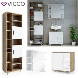 Vicco ILIAS 3-tlg. Weiß Eiche