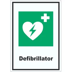 Defibrillator Aufkleber A2 (420x594mm)