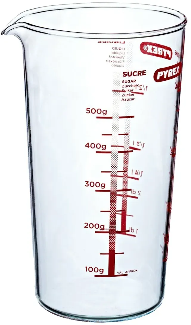 Pyrex Messbecher 50 cl transparent Glas Borosilicat