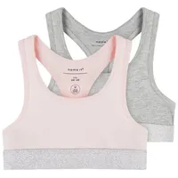 NAME IT Mädchen Nkfshort Top 2p Noos Unterhose, Barely
