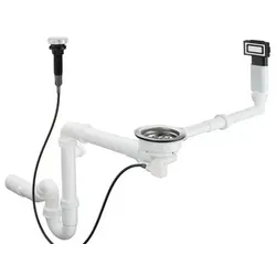 Hansgrohe Siphon für Spülbecken 62,5 cm Edelstahl 43931800
