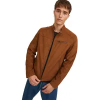 JACK & JONES Rocky Fake Suede Jacke Cognac XS