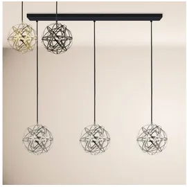 s.luce Atom 3-flg. 160 cm rund Chrom schwarz
