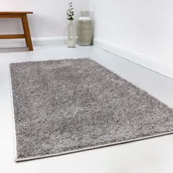Hochflor-Läufer ESPRIT "Swagger Shag", grau (hellgrau), B:80cm H:30mm L:400cm, Polypropylen, Teppiche, Wohnzimmer, Schlafzimmer, uni, waschbar, mit Antirutschbeschichtung