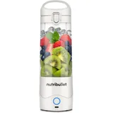 nutribullet Stabmixer, Stabmixer, 475ml BPA frei, Mini-Mixer, Multifunktionsmixer, USB-C Ladegerät, über 15 Mixzyklen, Weiß, NBP003W