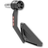 Highsider Lenkerendenspiegel mit LED Blinker Schwarz