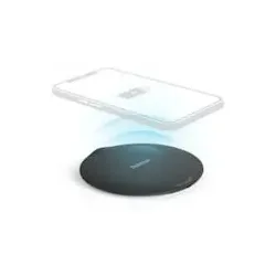 Hama 00201687 Wireless Charger Set QI-FC15 Metal 15W, kabelloses Smartphone-Ladepad, SW