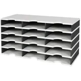 Styro Sortierablage Trio 15 Fächer H363xB723xT331mm Polyl grau/schwarz