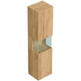 Posseik Limes 150 cm Hochschrank 35,0 x 30,0 x 150,0 cm Eiche Gold Holz