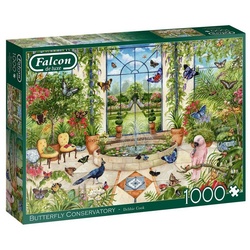 Jumbo Spiele Puzzle 11255 Debbie Cook Schmetterlingskonservatorium, 1000 Puzzleteile bunt