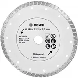 Bosch DIY Turbo Diamanttrennscheibe 180x2.3x22.23mm, 1er-Pack (2607019482)