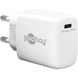 goobay 65368 USB-C PD Schnellladegerät (25 W) weiß