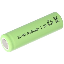 AccuCell NiMH Akku Flat Top Mignon AA 900mAh Industrieausführung mit flachem Pluspol