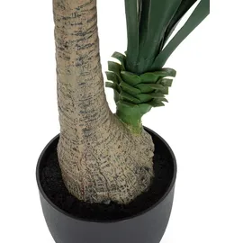 HJH Office Kunstpflanze YUCCA / Kunstbaum groß Zimmerpflanze künstlich, 871007