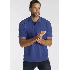 MAN'S WORLD Poloshirt MAN'S WORLD, Herren, Gr. 72/74 (5XL), blau (royalblau), Piqué, Obermaterial: 100% Baumwolle, unifarben, Basic, regular fit, Rundhals, Flachstrickbündchen, Shirts, Kurzarm, lockere Passform, unifarben, Topseller