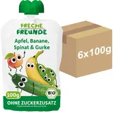 Erdbär Freche Freunde Bio Quetschie Apfel, Banane, Spinat & Gurke 100 g