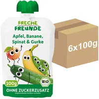 Erdbär Freche Freunde Bio Quetschie Apfel, Banane, Spinat & Gurke 100 g