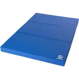 Turnmatte 150 x 100 x 8 cm blau Weichbodenmatte klappbar Jeflex 150 CM