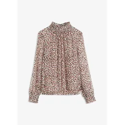 bonprix Chiffon-Bluse, weiß, 42