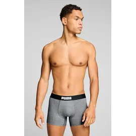 Puma MEN EVERYDAY PLACED LOGO BOXERS 2P mint / grau melange XL 2er Pack