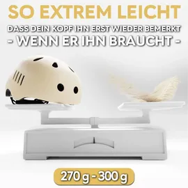 SKATEWIZ Fahrradhelm Skaterhelm für Kinder und Jugendliche Beige S 49-53cm