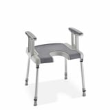 Invacare Aquatec Sorrento Duschhocker mit Armlehnen und Hygieneasschnitt 1532660