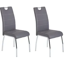 Hela Susi S Esszimmerstuhl, 2er Set 2 Stk.2 oder 4 Stück, mit Griff, grau