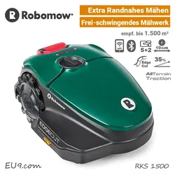Robomow RKS 1500 | WLAN, RandMähen | +225m Draht,300 Nägel | Frühjahrs-AKTION