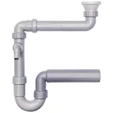 Haas + Sohn Haas IKEA® Spülen-Ablaufadapter 11⁄2" mit Raumsparsiphon Dn50