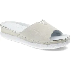 Weiße Flip-Flops Pollonus Schlupfschuhe, 41